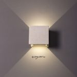 Faretto led cubo da esterni in pietra leccese